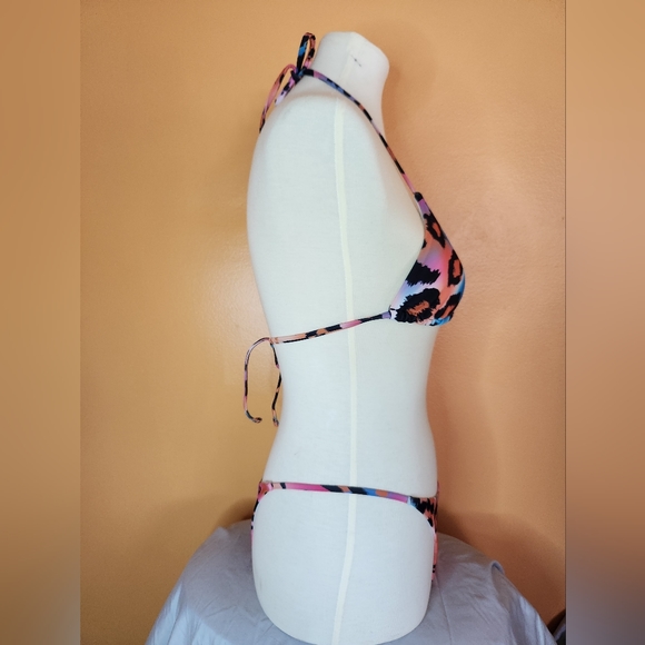 Leopard String Bikini with Sarong Size S - Picture 7 of 7